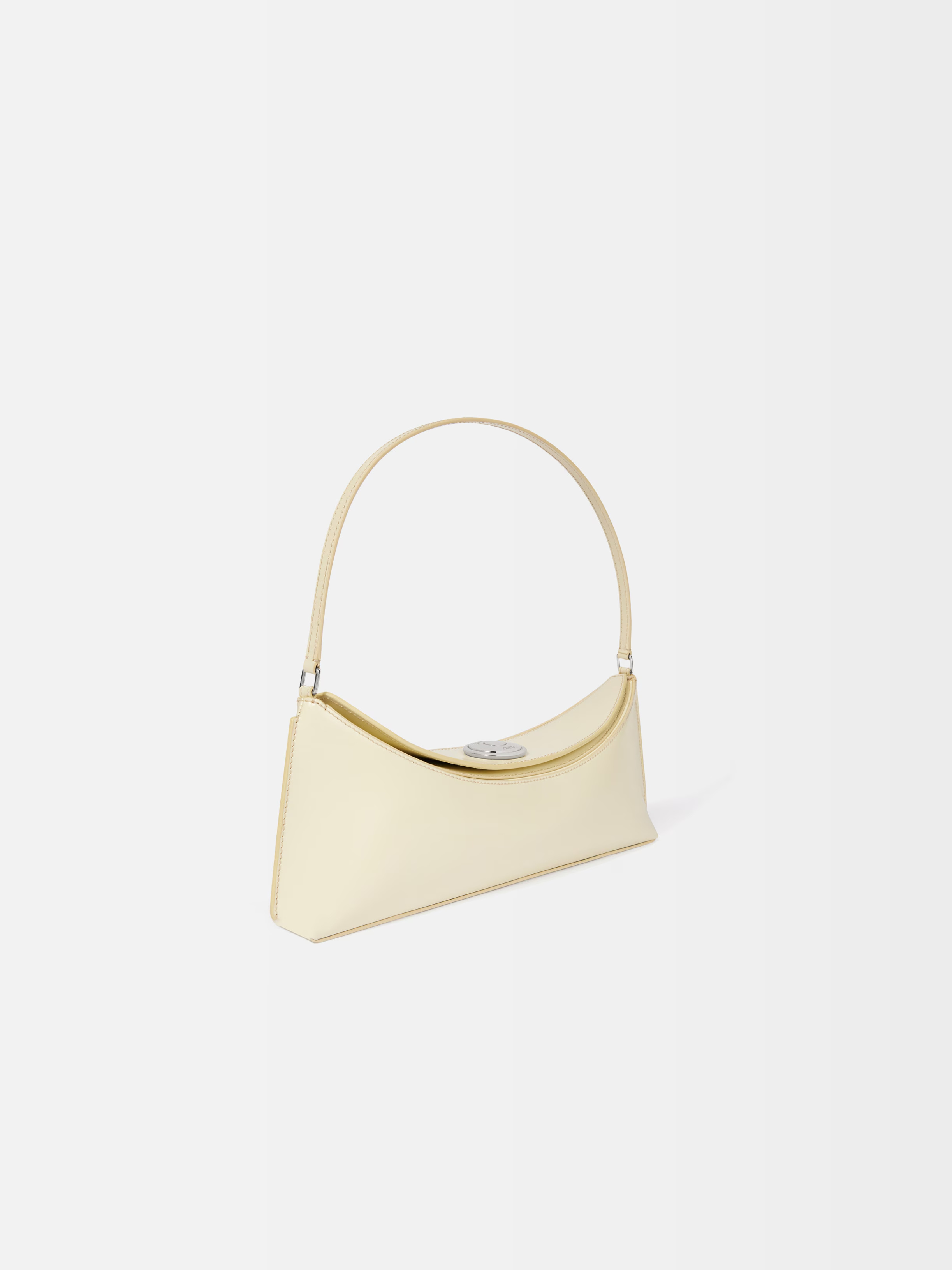 Jacquemus The Ovalo Clutch In Neutral