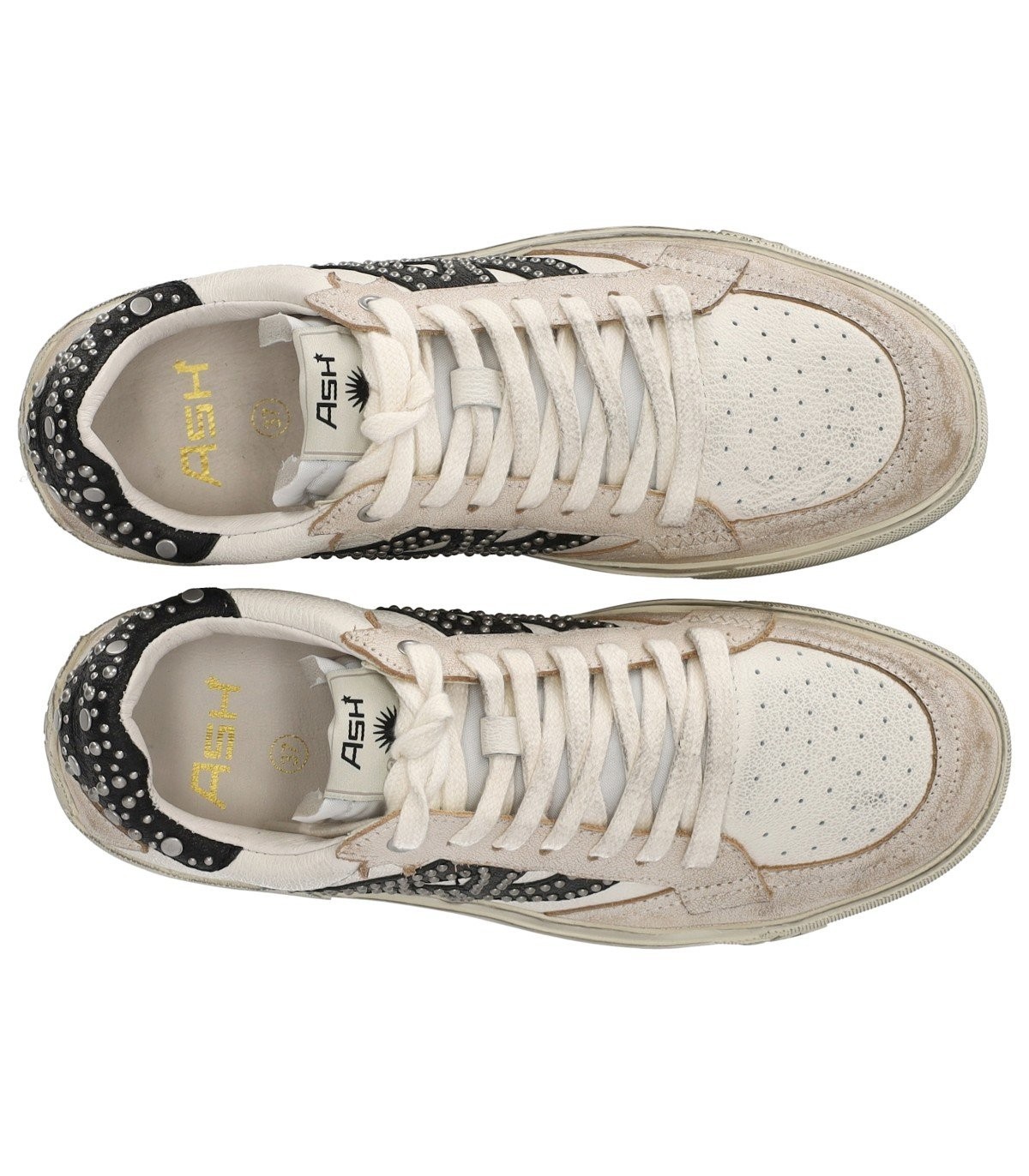 Ash Rivet Low-cut Casual Shoes In Nude
