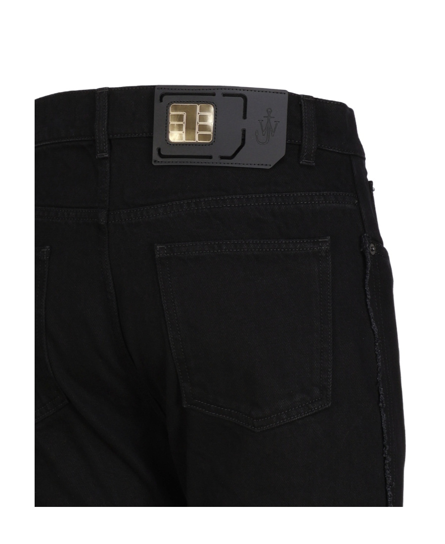Jw Anderson Straight Leg Jeans In Black
