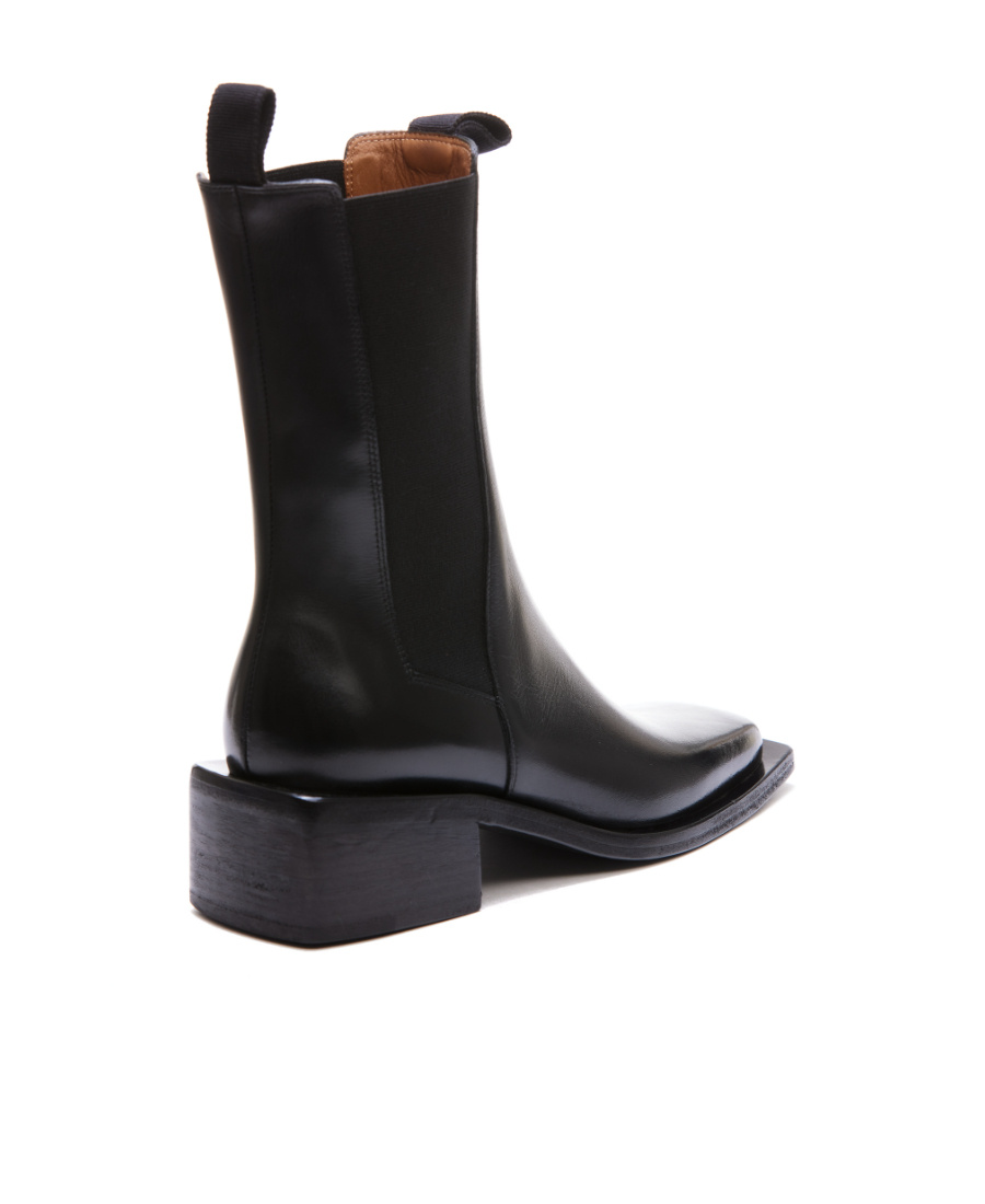 Shop Marsèll Pannello Square Toe Boots In Black