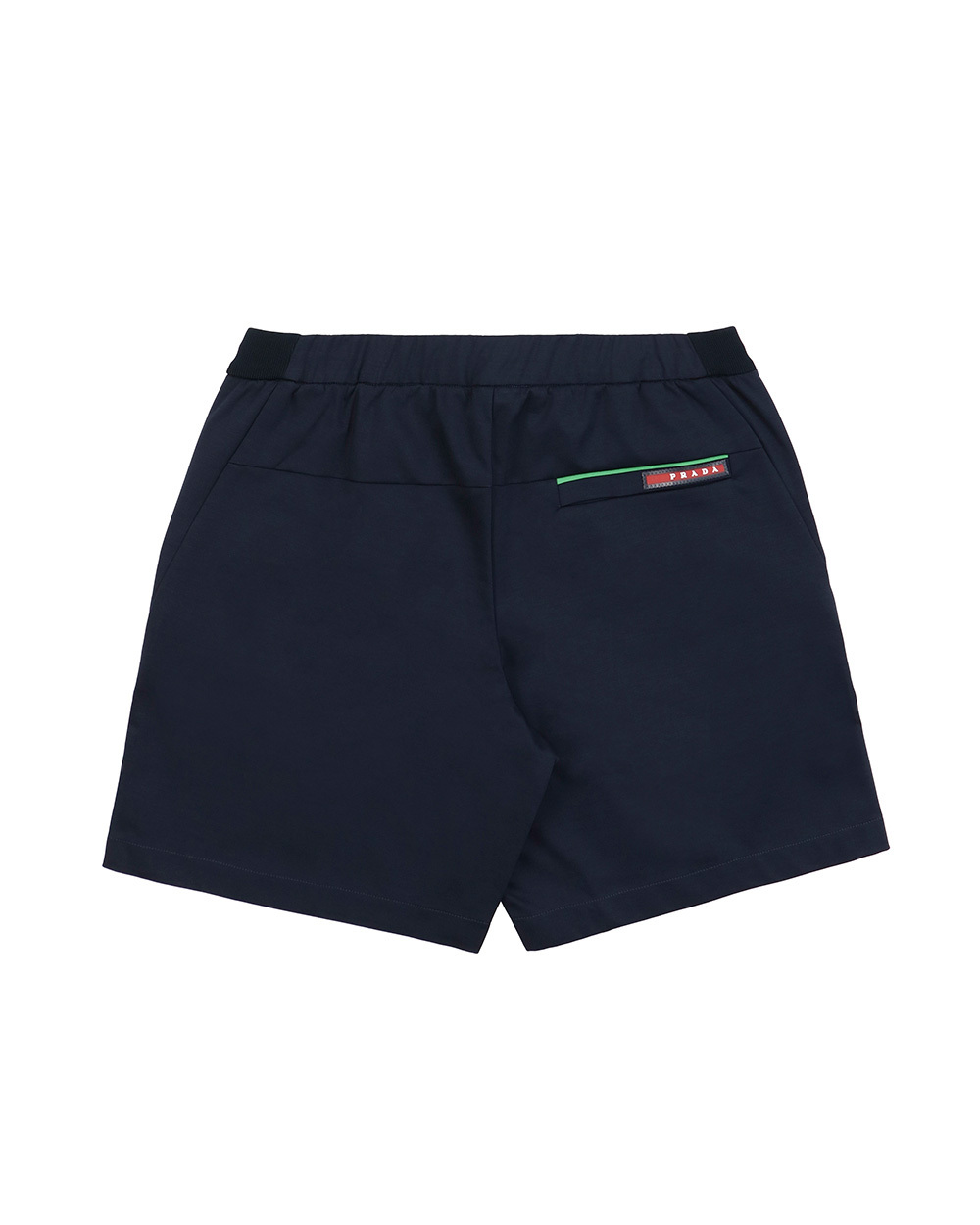 Prada Logo Detail Shorts In Black