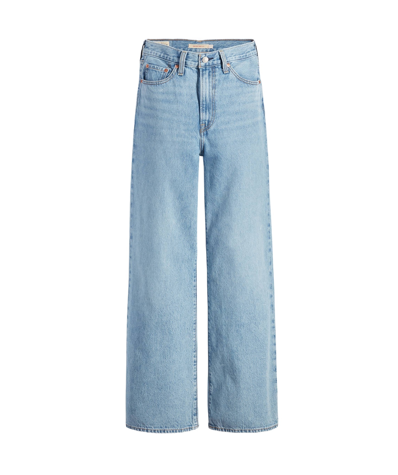 Levi's Cinch Metallic Side Stripe High Waist Baggy Wide Leg Jeans In Blue