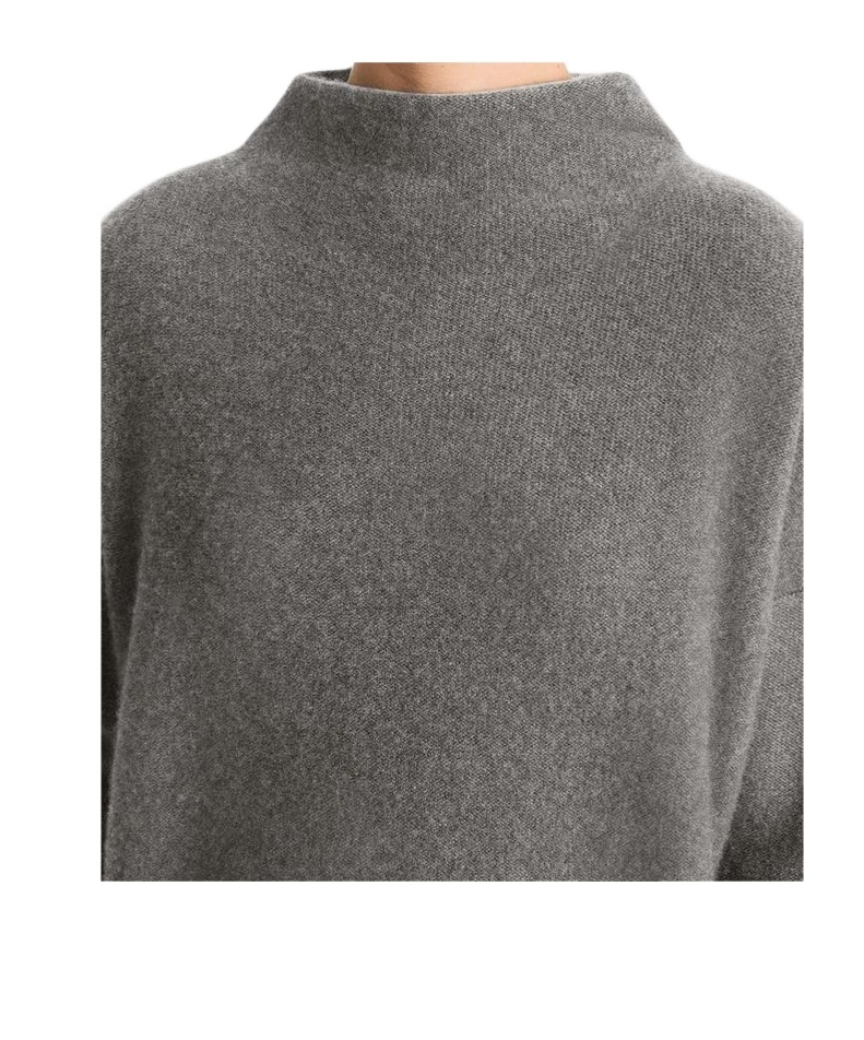 Shop Vince Funnel Neck Sweater In Gray