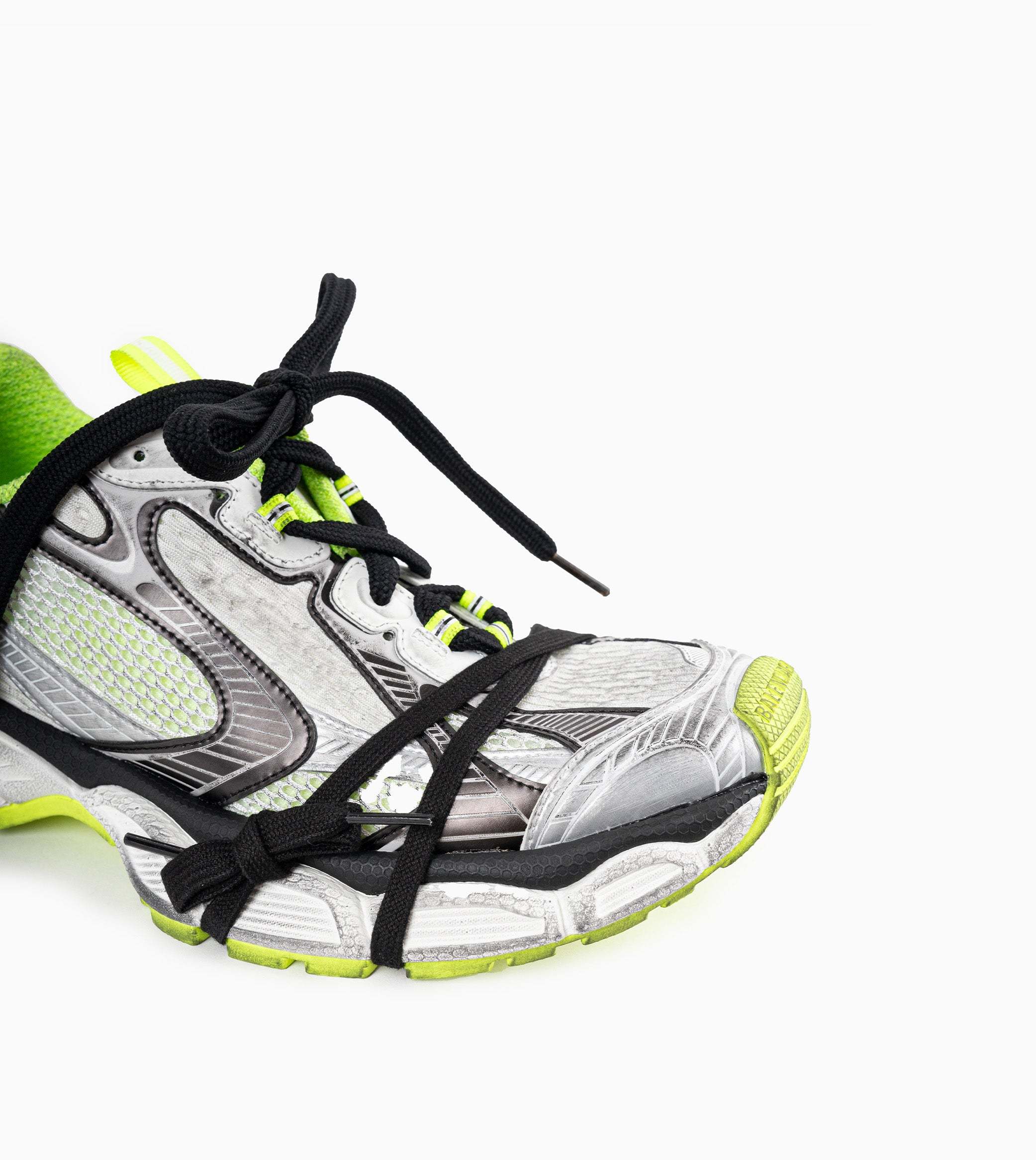 Balenciaga 3xl Distressed Mesh And Rubber Sneakers In Multicolor