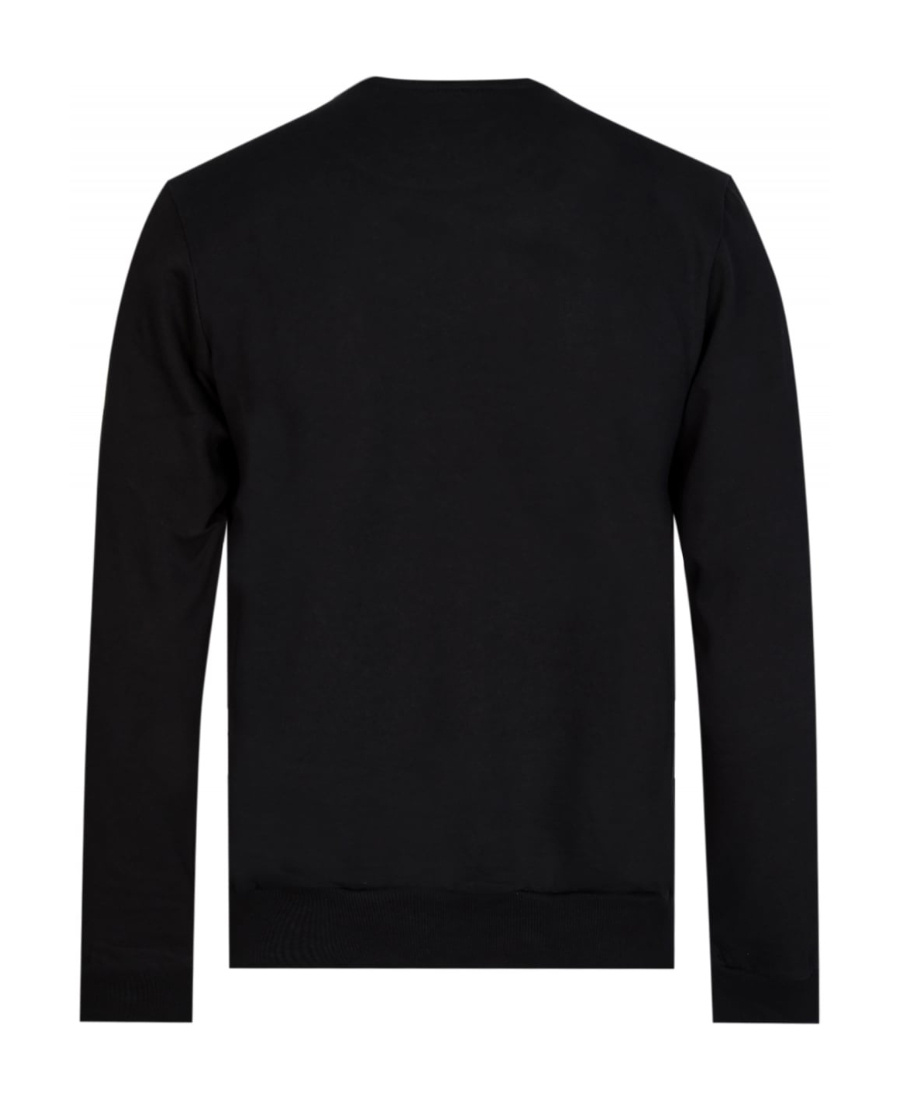 Paul & Shark Long-sleeved Round-neck Sweater In Black