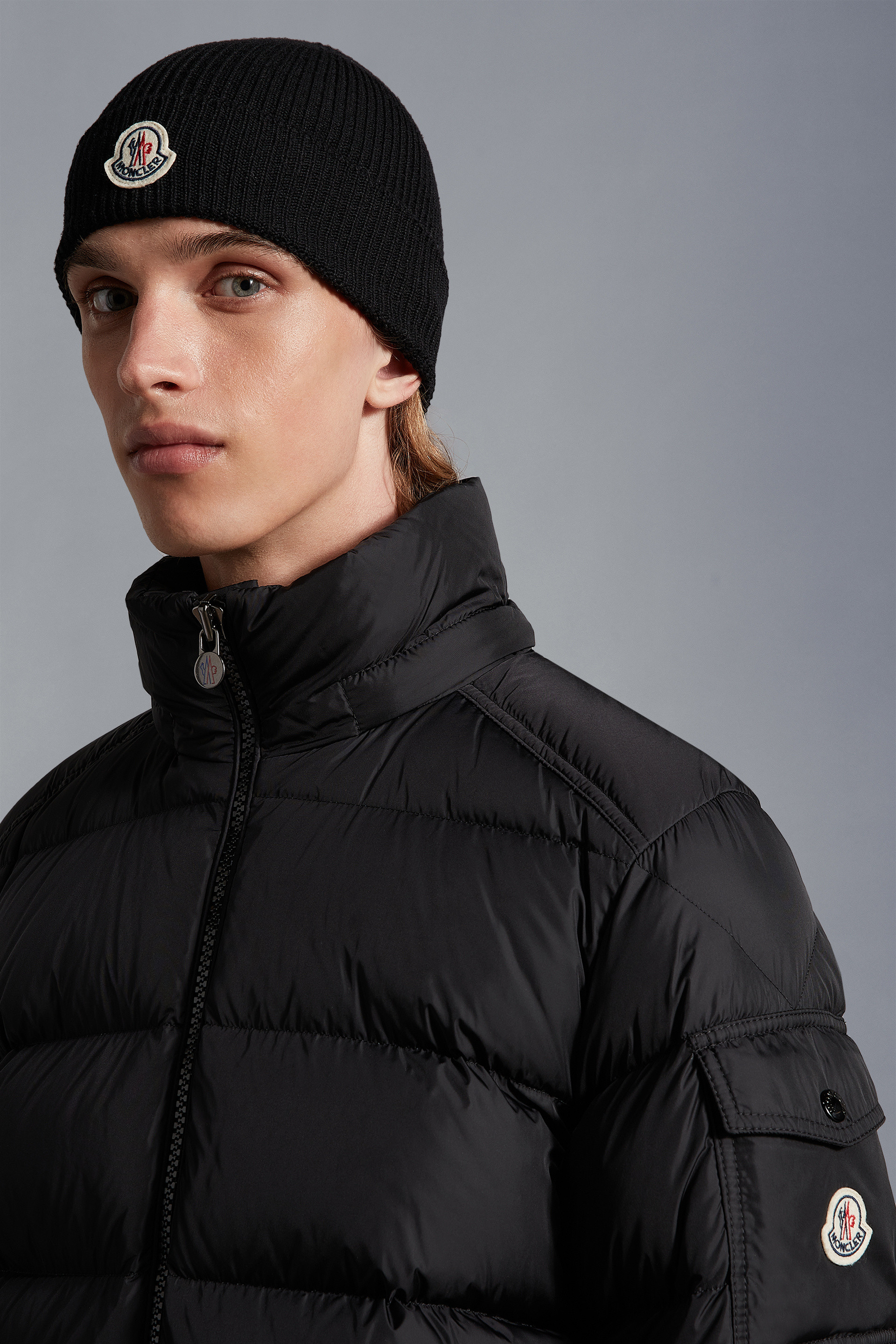 Moncler Mayaf Hooded Down Jacket In Black