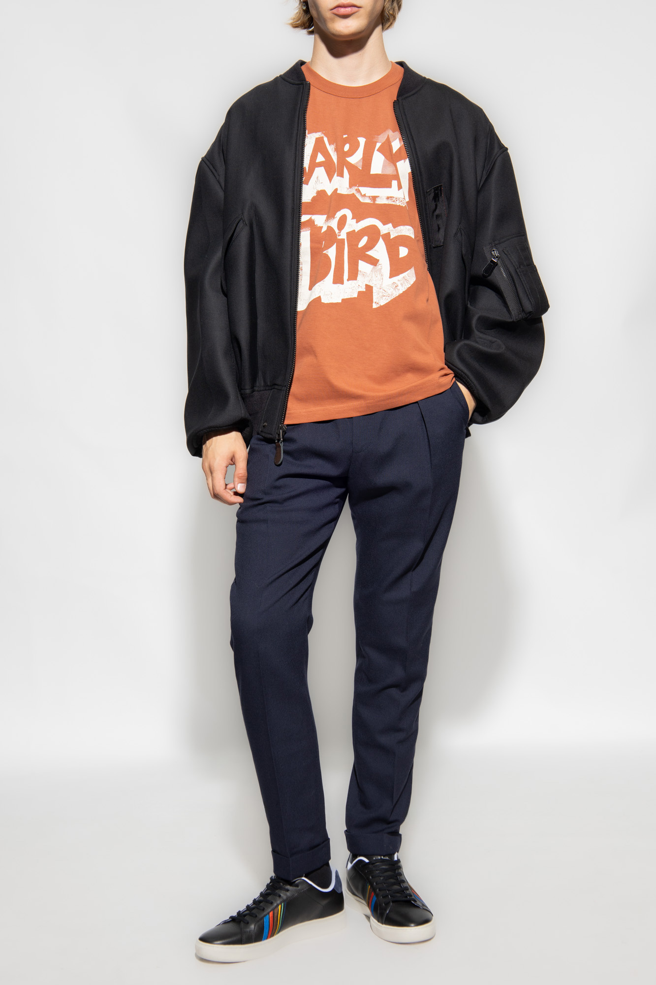 Shop Paul Smith Slogan-print Cotton T-shirt