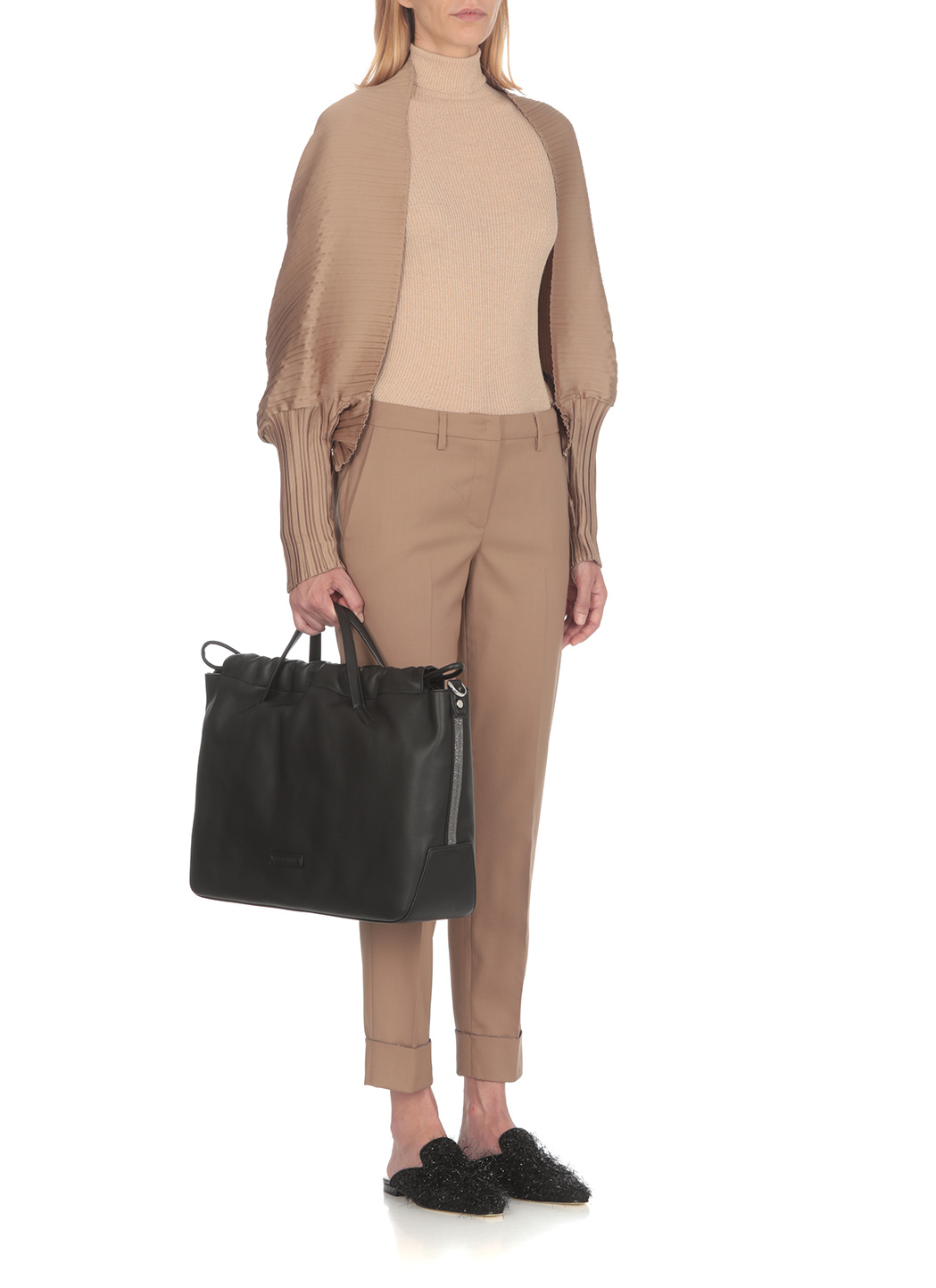 Fabiana Filippi Belt Loop Belt Casual Pants In Nude