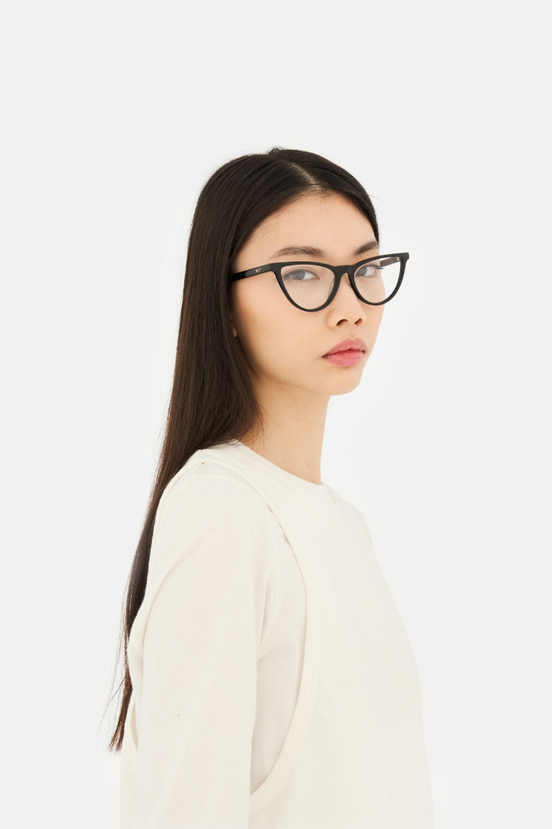 Retrosuperfuture Geometric Frame Plain Mirror In Black