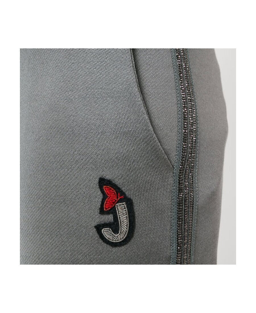 Jo No Fui Logo Casual Pants In Gray