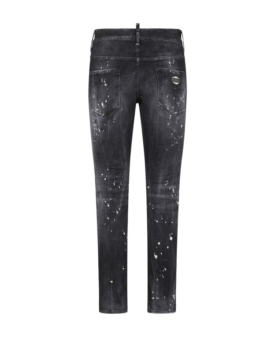 Shop Dsquared2 Skater Low-rise Skinny Jeans In Black