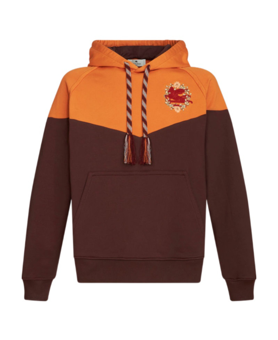 Etro Hooded Sweatshirt With Logo In Red