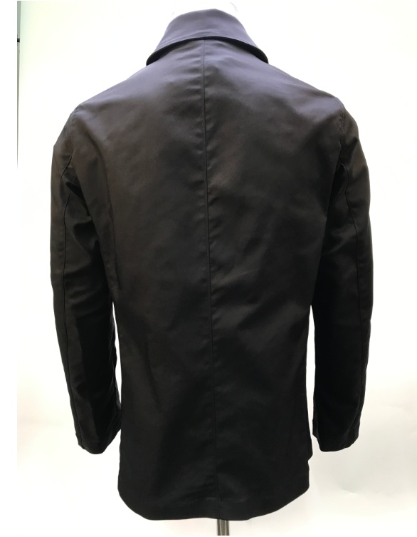 Emporio Armani Double-breasted Trench Coat In Black