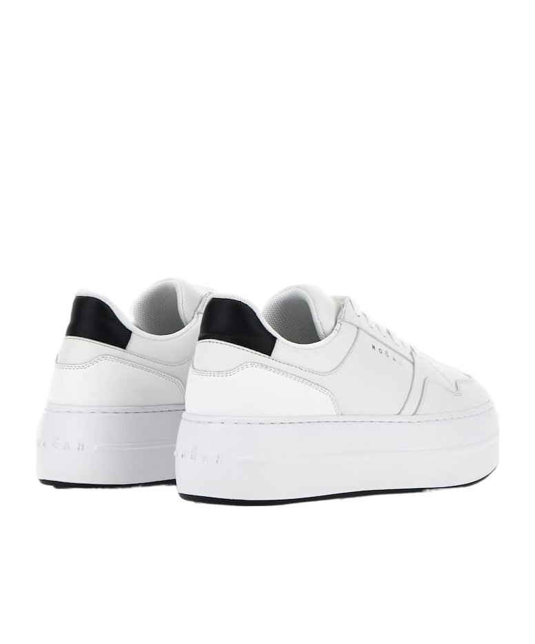 Hogan H645 Leather Sneakers In White