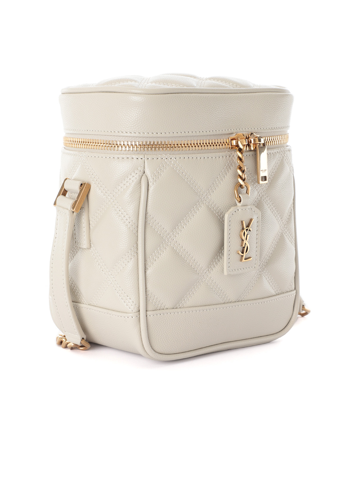 Saint Laurent 80s Vanity Quilted Shoulder Bag In Nude