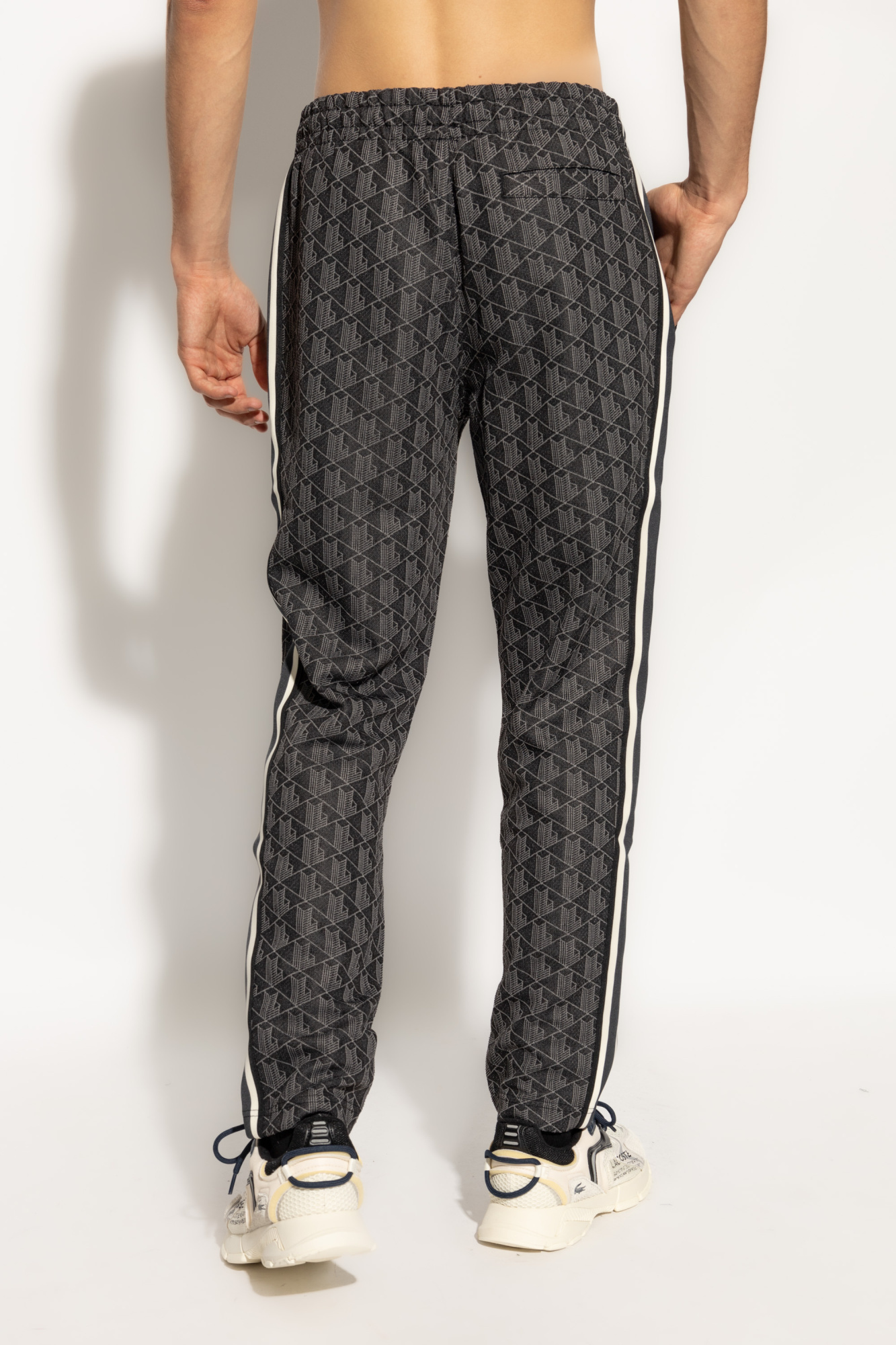 Lacoste Vintage Fit Full Zip Track Pants In Black