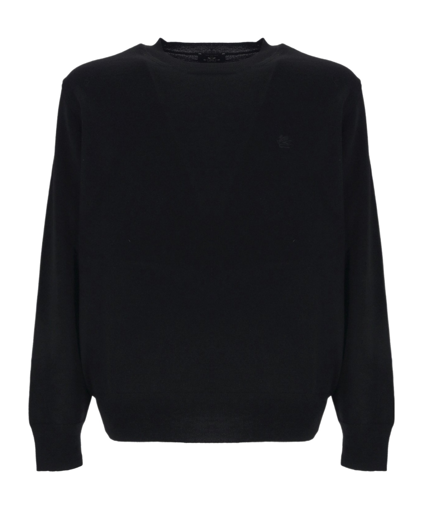 Etro Crew Neck Knitwear Sweater In Black