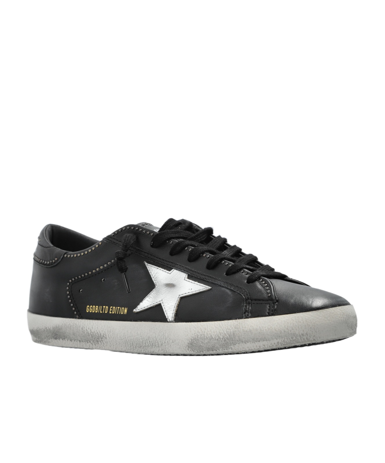 Golden Goose Round Head Low-cut Sneakers In Black