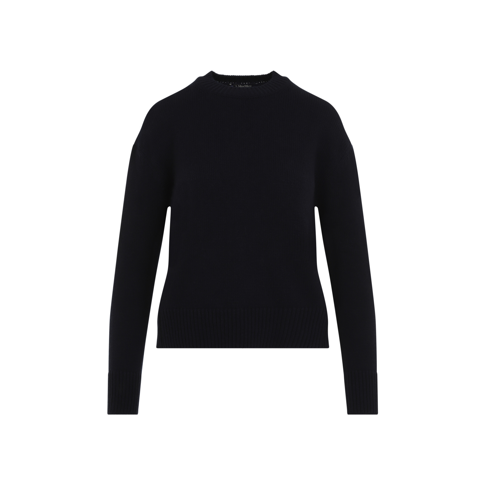 Max Mara Long-sleeved Sweater In Black