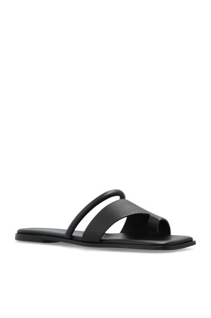 Vic Matie Simple Slide Sandals In Black