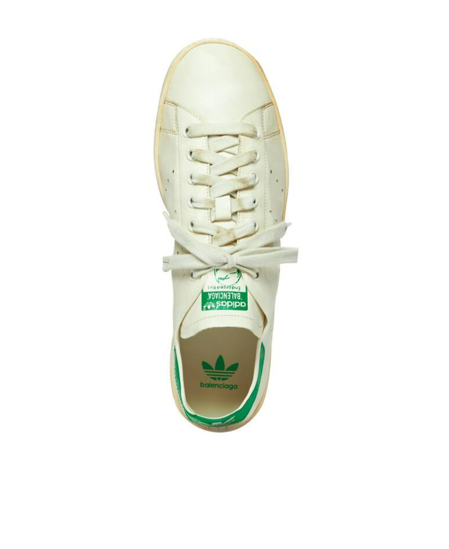 Balenciaga Stan Smith Lace-up Sneakers In White
