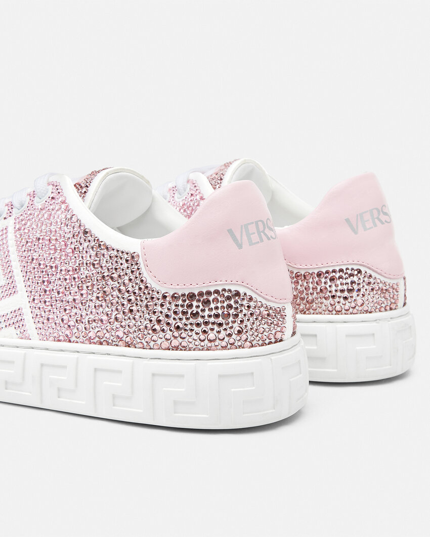 Versace "greca Sneakers With Gradient In White