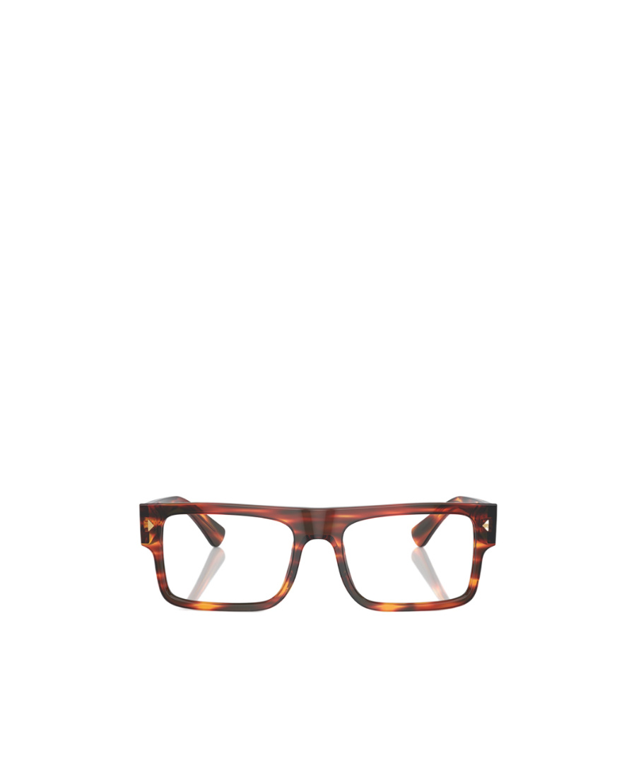 Prada Geometric Frame Flat Mirror In Brown