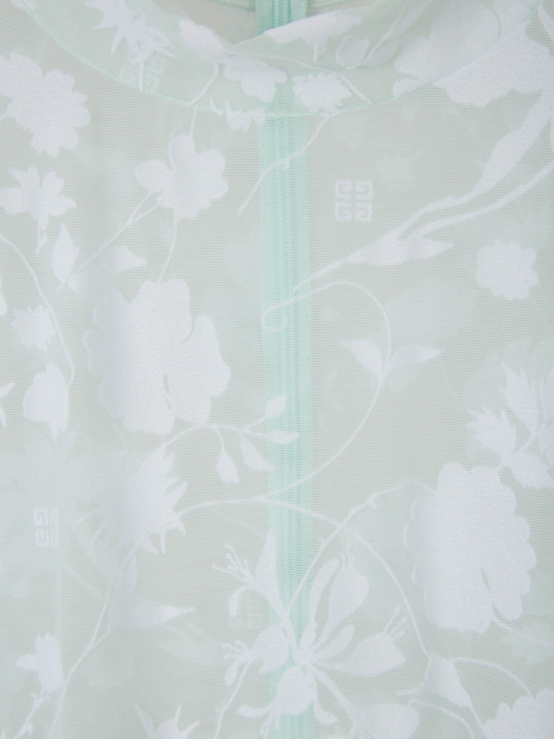 Givenchy Floral-jacquard Sheer Bodysuit In White