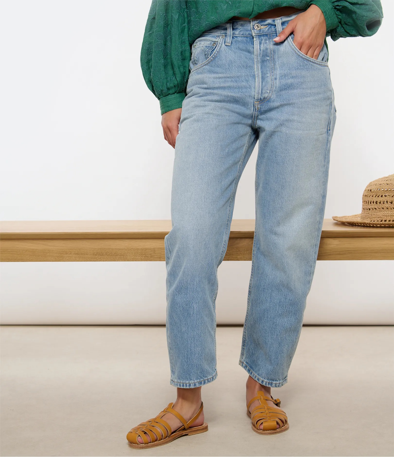 Citizen Of Humanity Straight Jeans In Blue