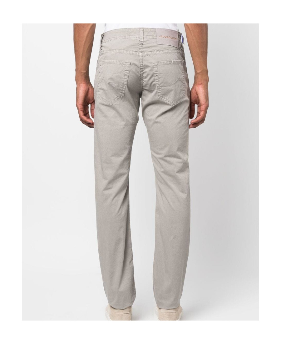 Jacob Cohen Embroidered-logo Jeans In Gray