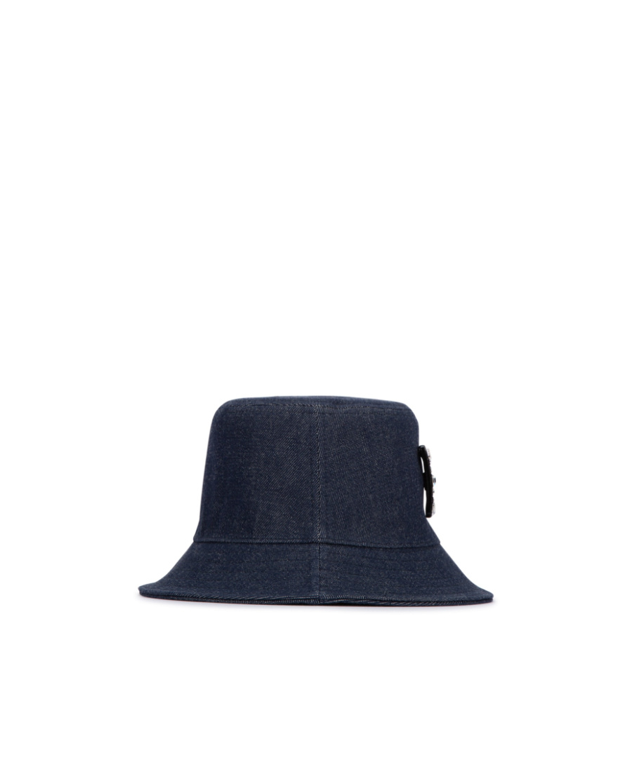 Roger Vivier Buckle Embellished Bucket Hat In Black