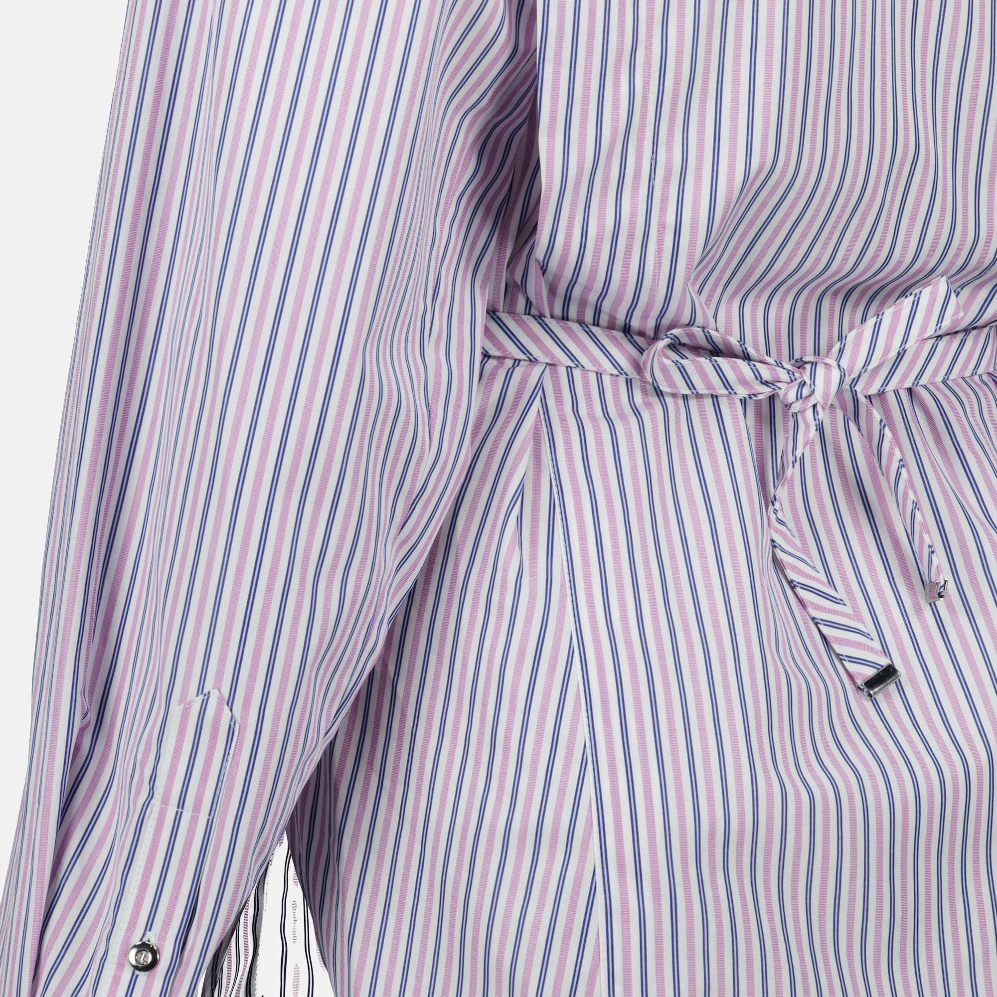 Shop Rabanne Striped Button-up Shirt In White