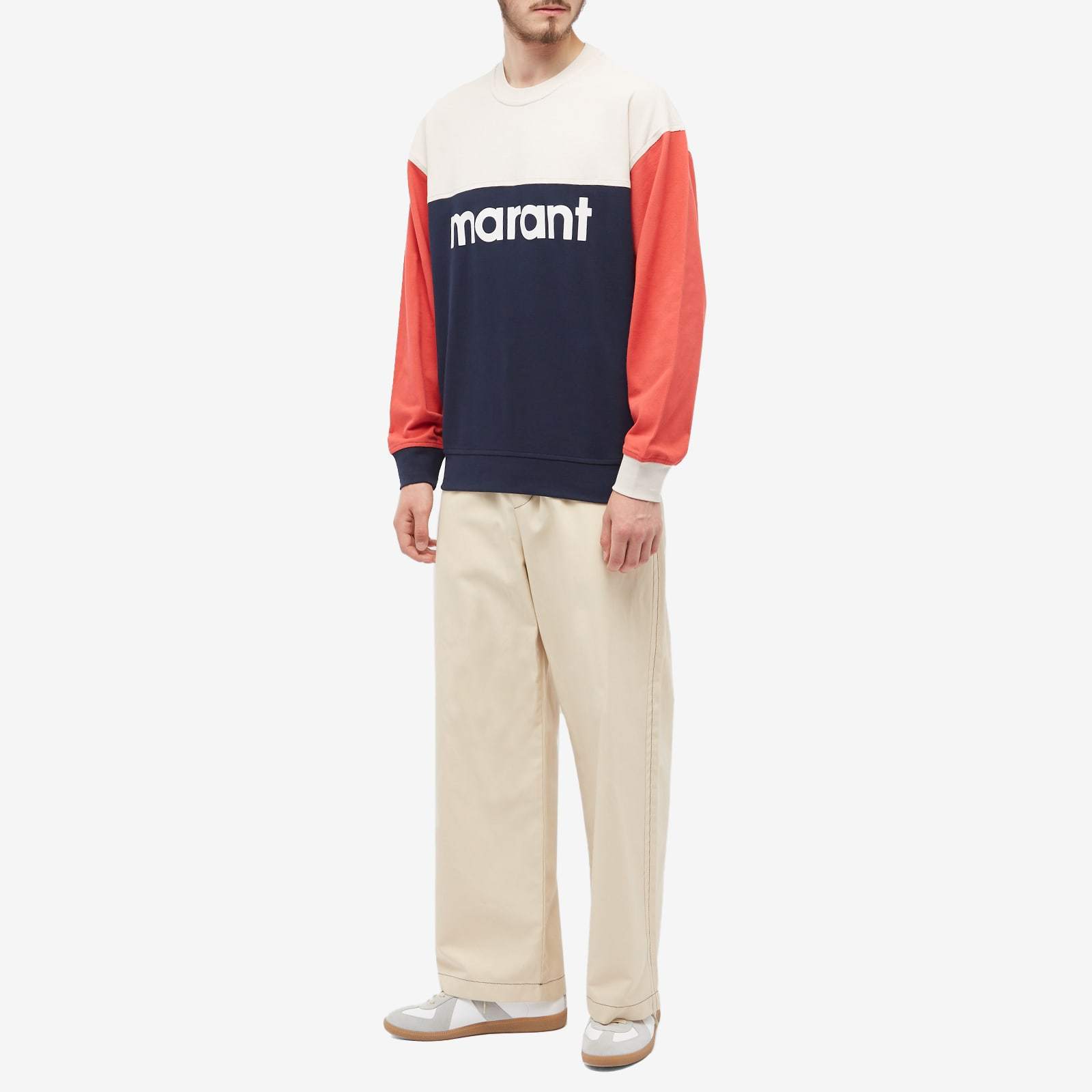 Isabel Marant Round-necked Sweater In Blue