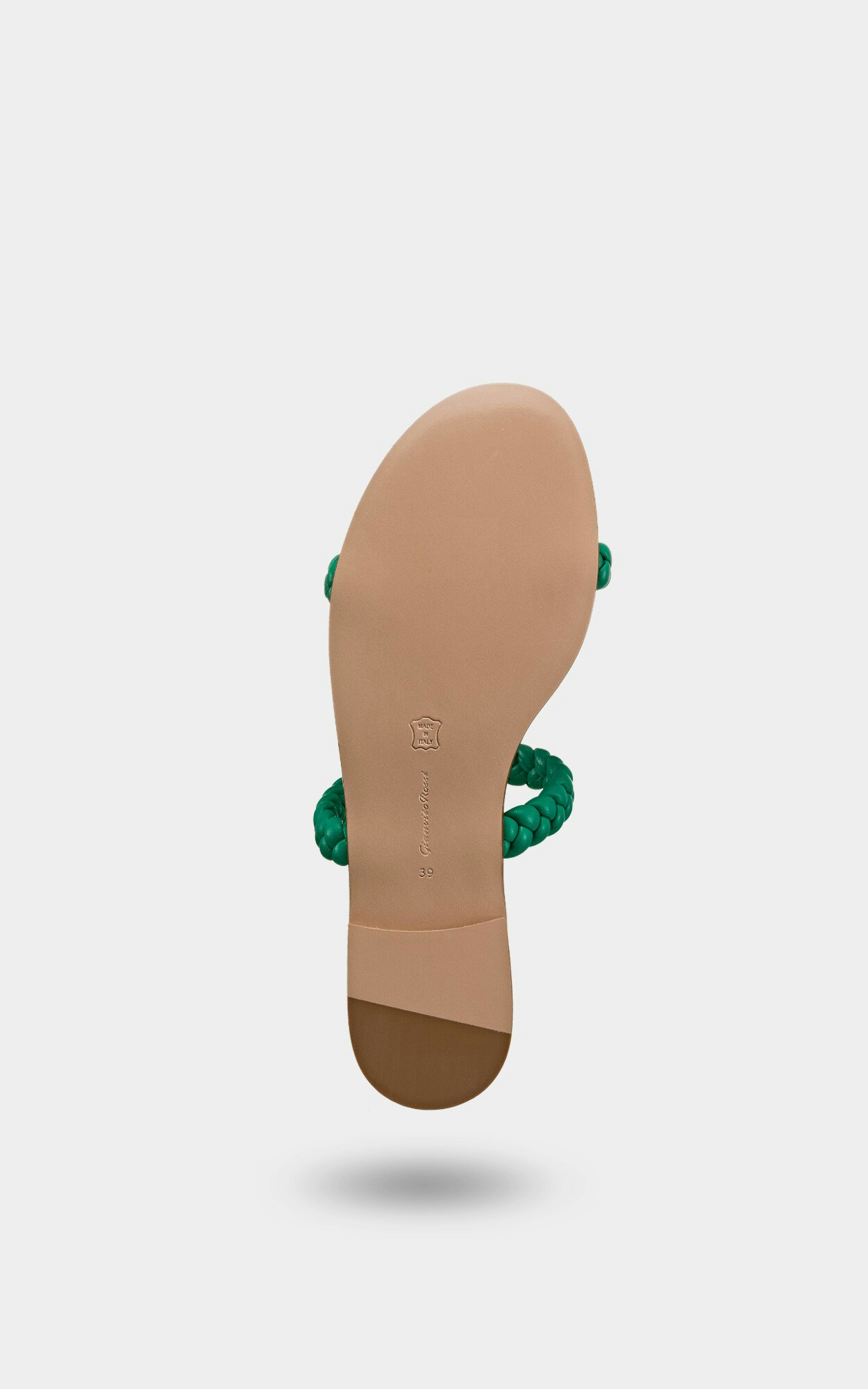 Gianvito Rossi Logo Flat Sandals In Green