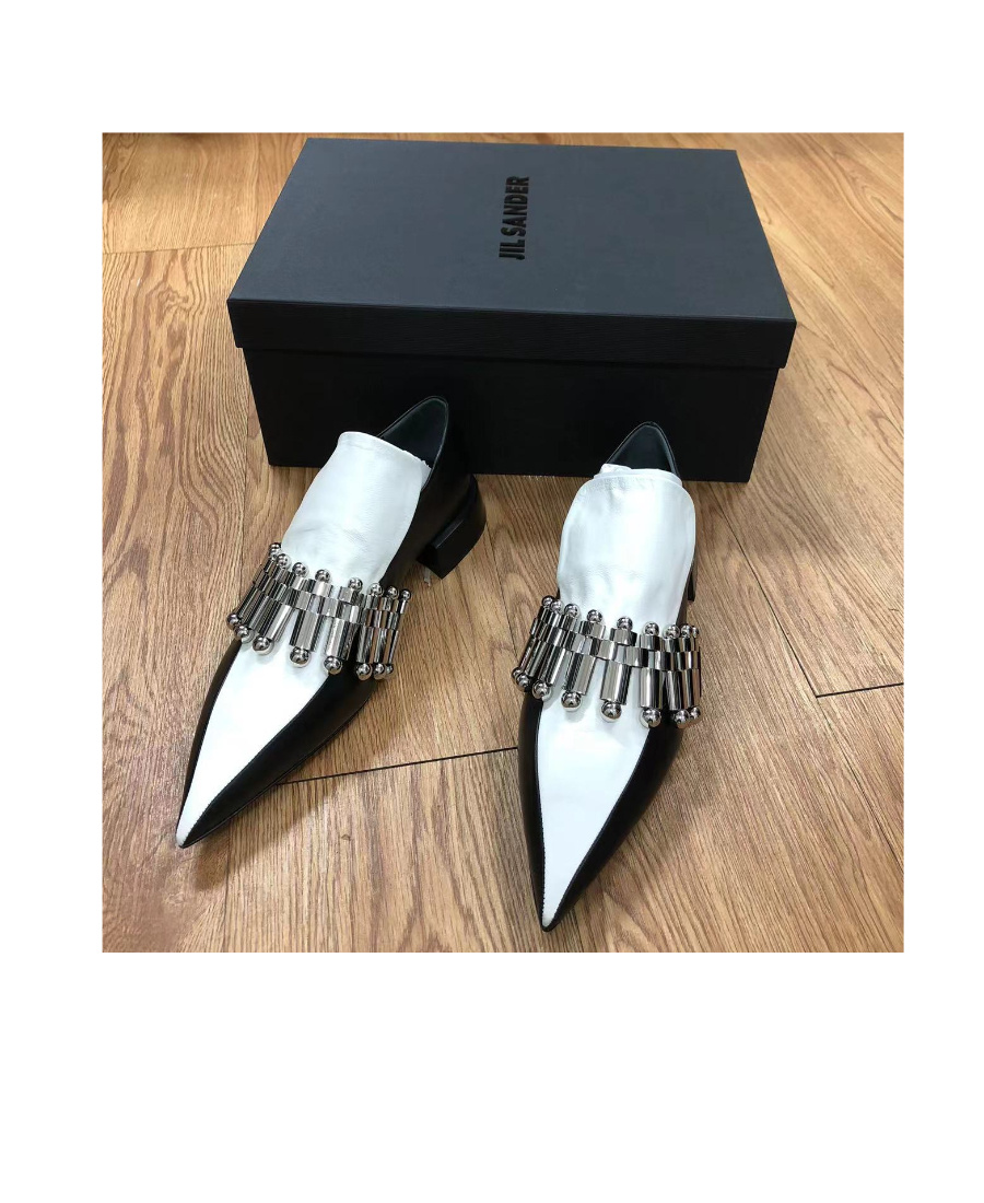 Jil Sander Pointed Business Casual Shoes In Black