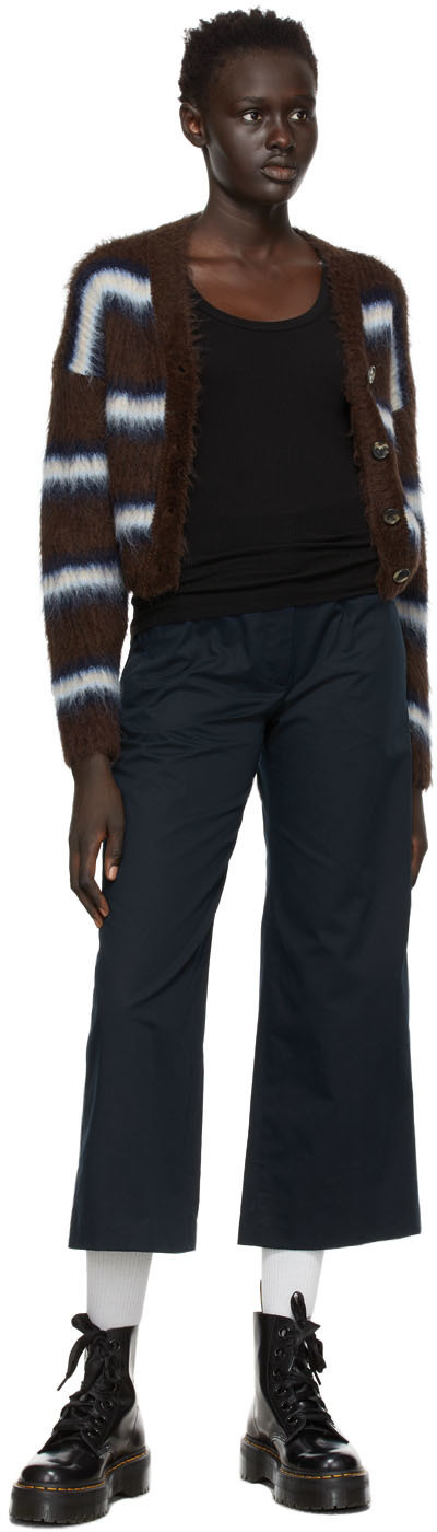 Re/done Ribbed Tank Top In Black