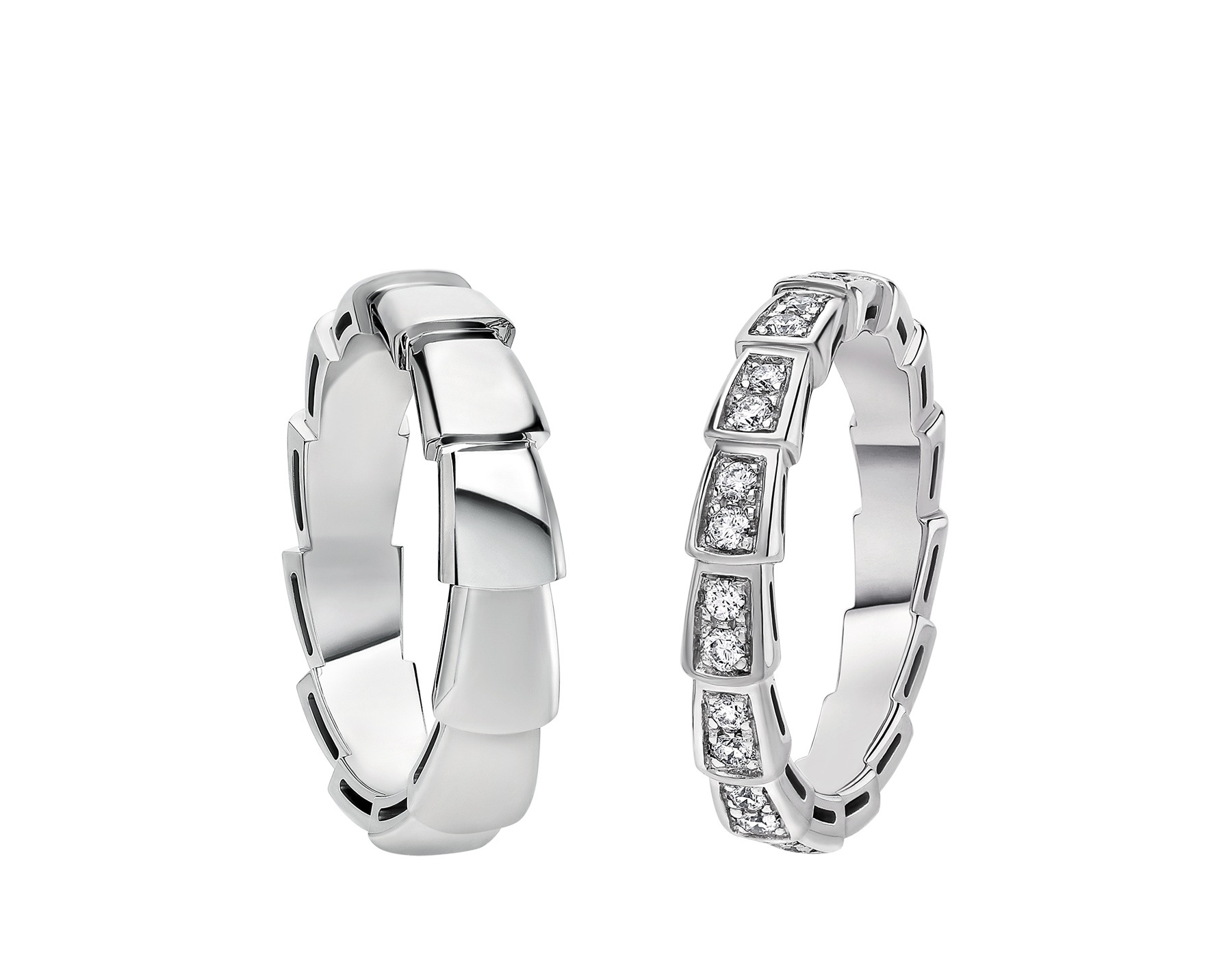 Shop Bvlgari Scaly Ring In White