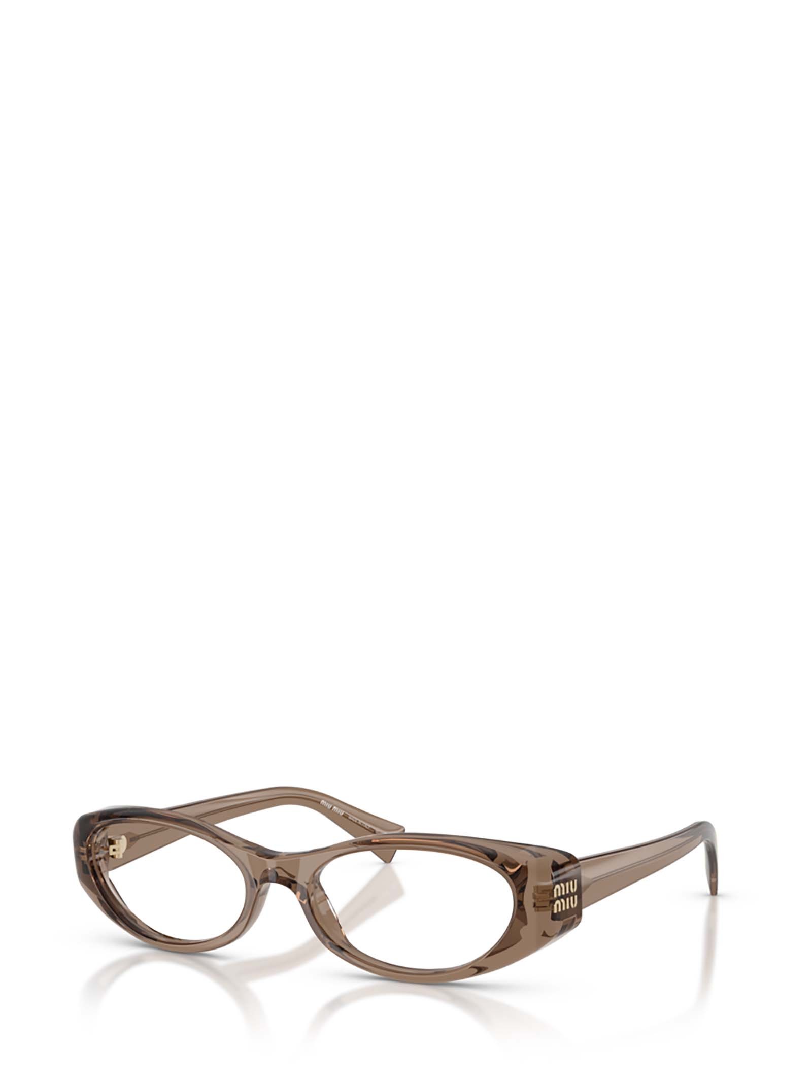 Miu Miu Full Frame Plain Mirror In Brown