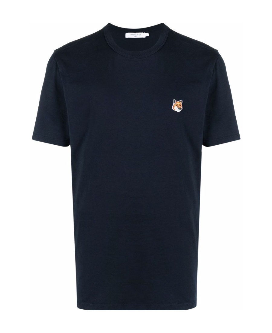 Maison Kitsuné Maison Kitsune Fox Head T Shirt In Black