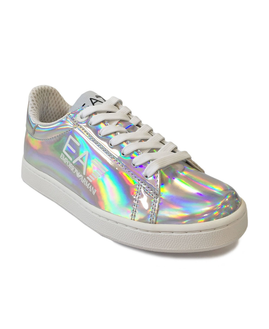 Ea7 Logo Details Casual Sneakers In Multicolor