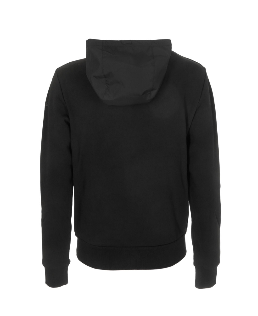 Herno Cotton Zip-up Hoodie In Black