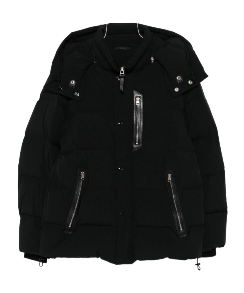 Tom Ford Quilted Down Jacket In Black