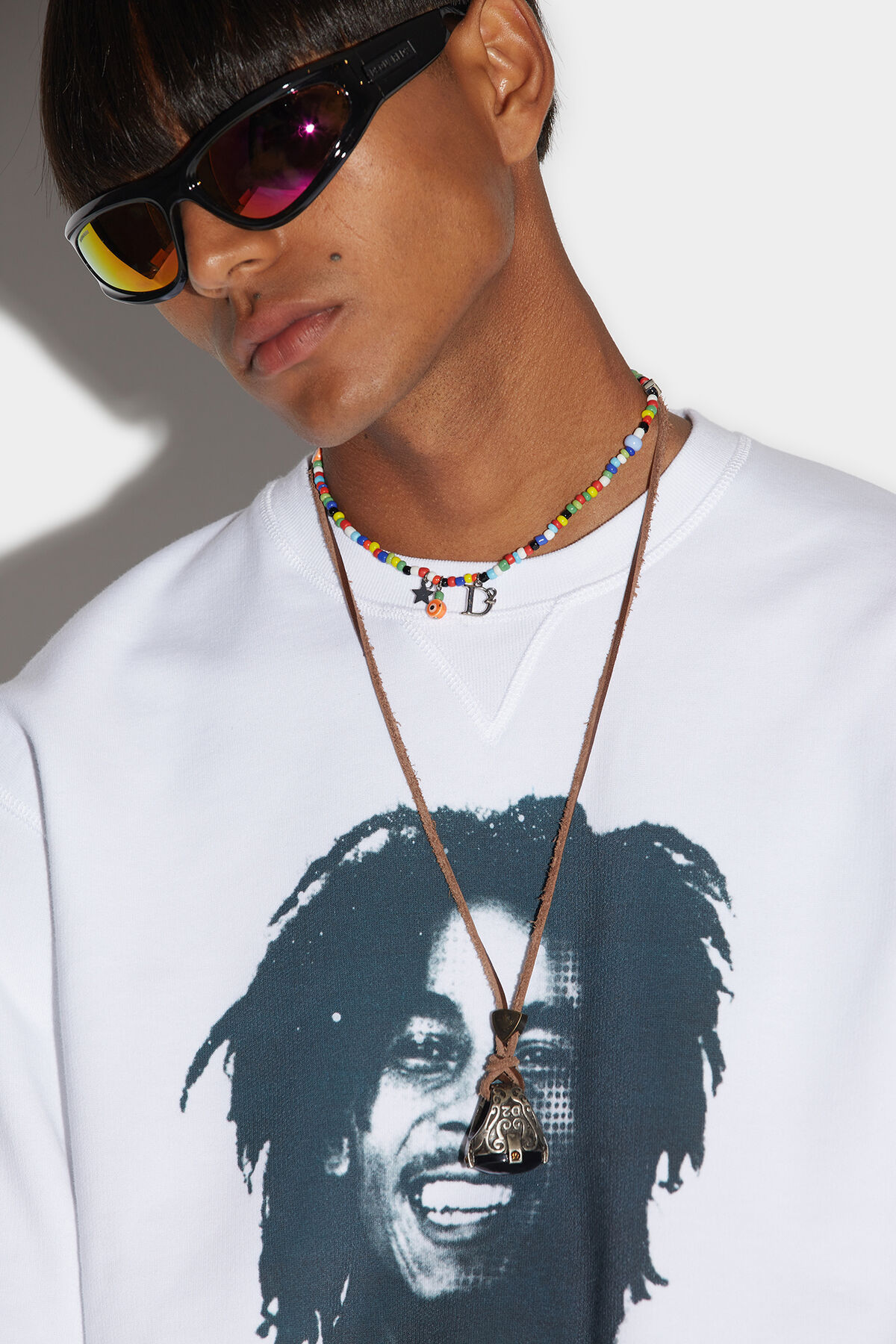 DSQUARED2 BOB MARLEY PRINT SWEATSHIRT