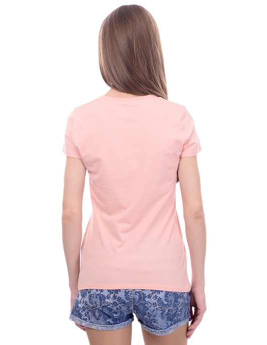 Shop Armani Jeans Round-necked T-shirt In Pink