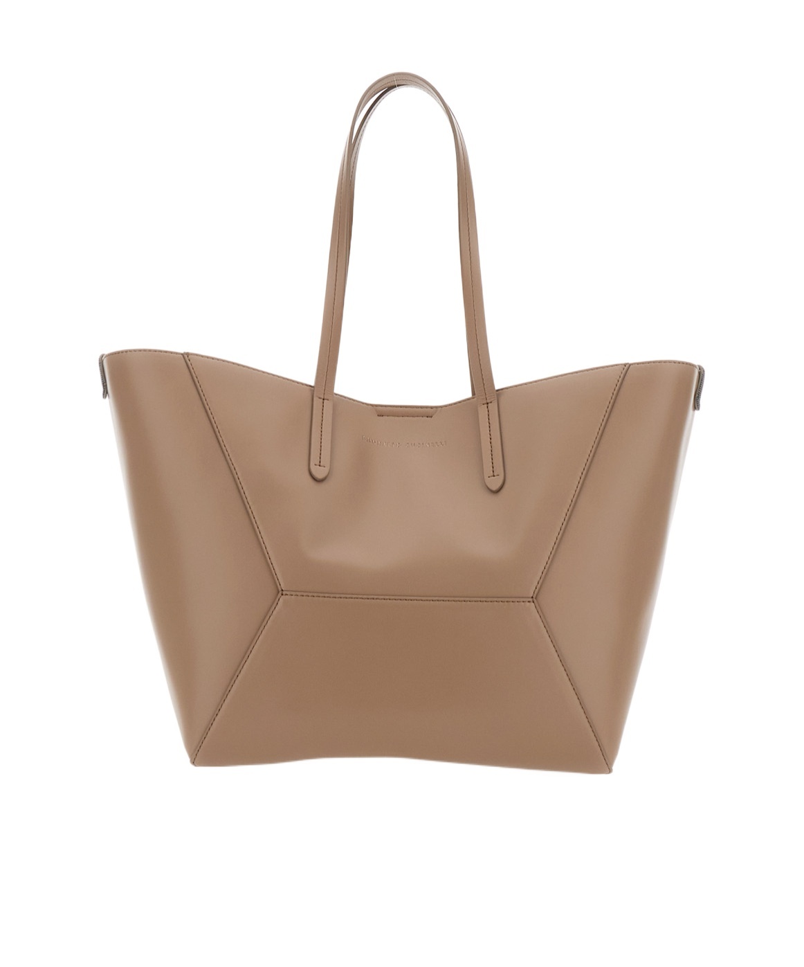 Brunello Cucinelli Bc Duo Panelled Shoulder Bag In Brown