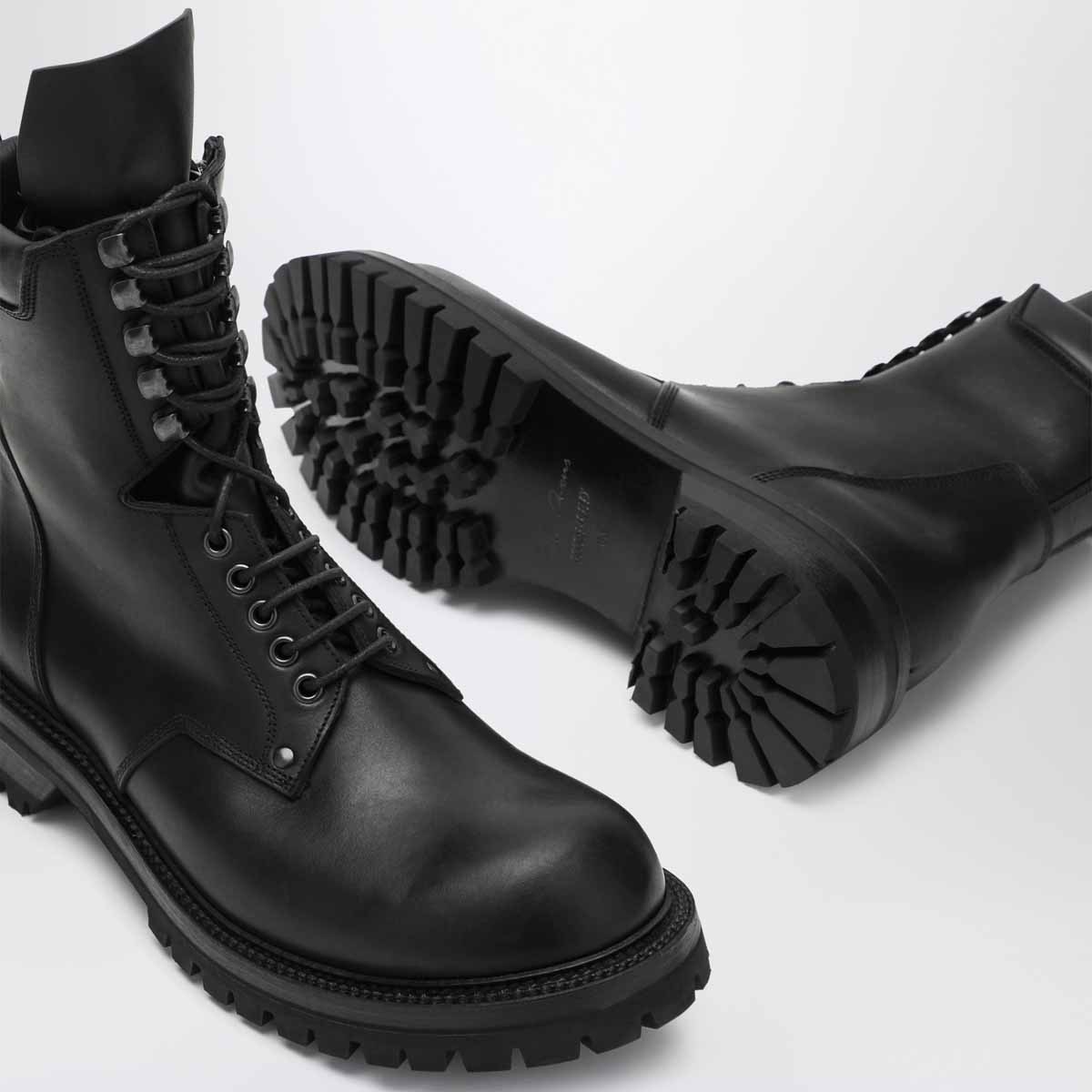Rick Owens Round-toed Ankle Boots In Animal Print
