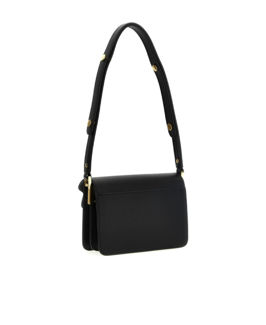Marni Black Leather Trunk Shoulder Bag In Black