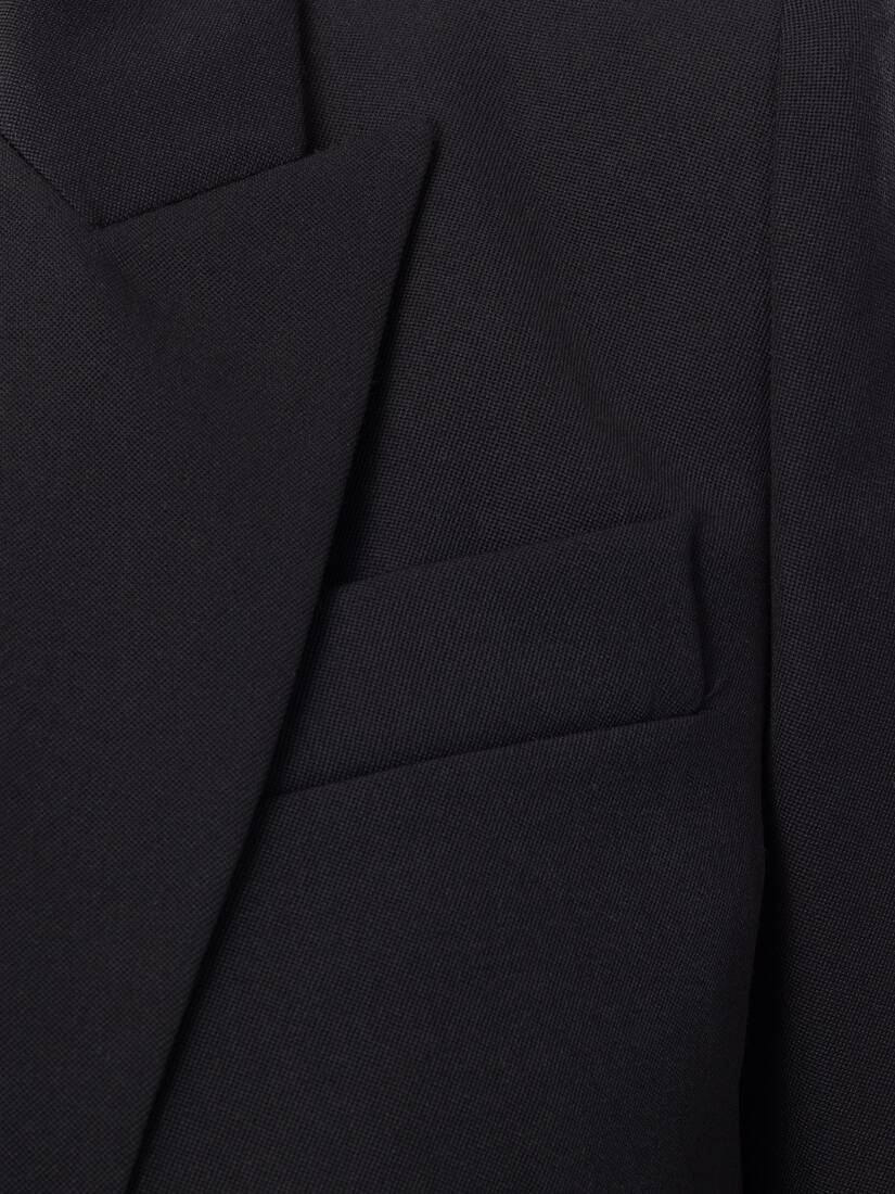 Alexander Mcqueen Peak-lapel Single-breasted Blazer In Black