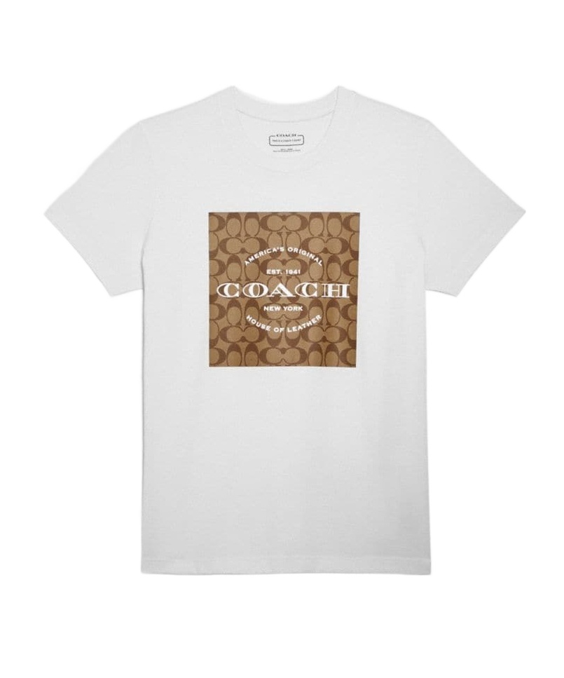 Shop Coach Short-sleeved T-shirt In White