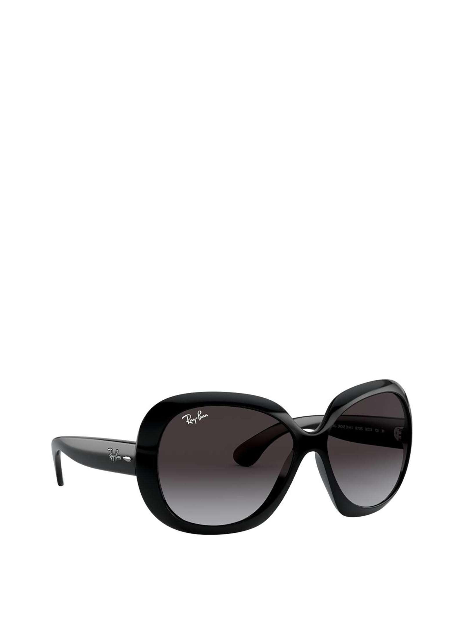 Shop Ray Ban Ray-ban Jackie Ohh Ii Butterfly Frame Sunglasses In Black